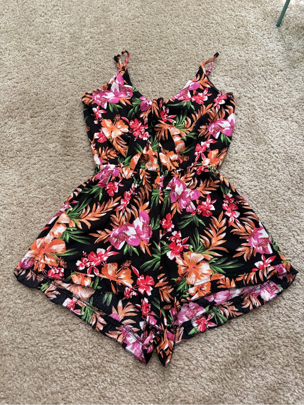 Mossimo Supply Co. Floral Tropical Romper
